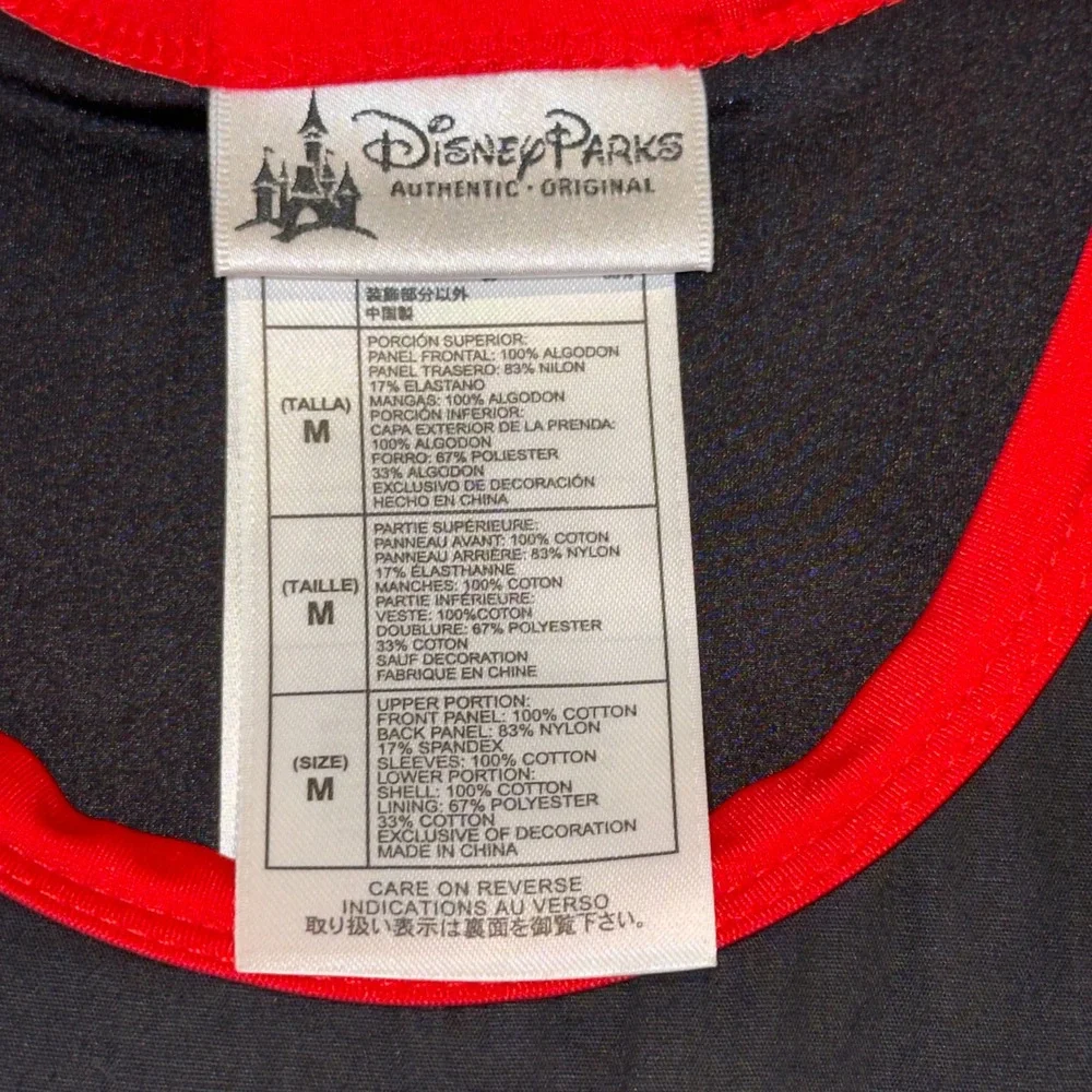 Disney Parks Minnie Mouse Dress Costume Girls Medium Red Polka Dot Lace Trim